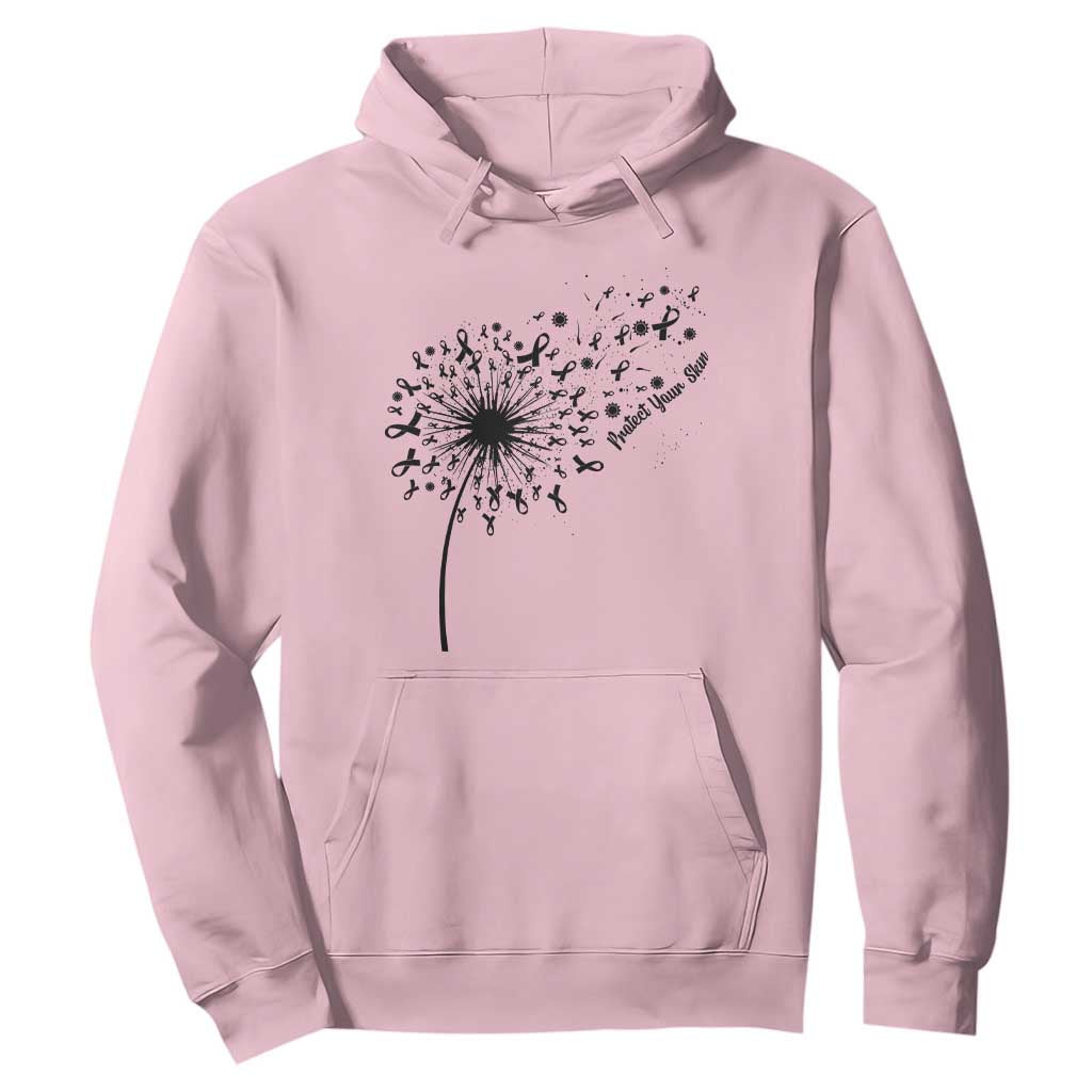 Protect Your Skin Hoodie Melanoma Support Dandelion Gift