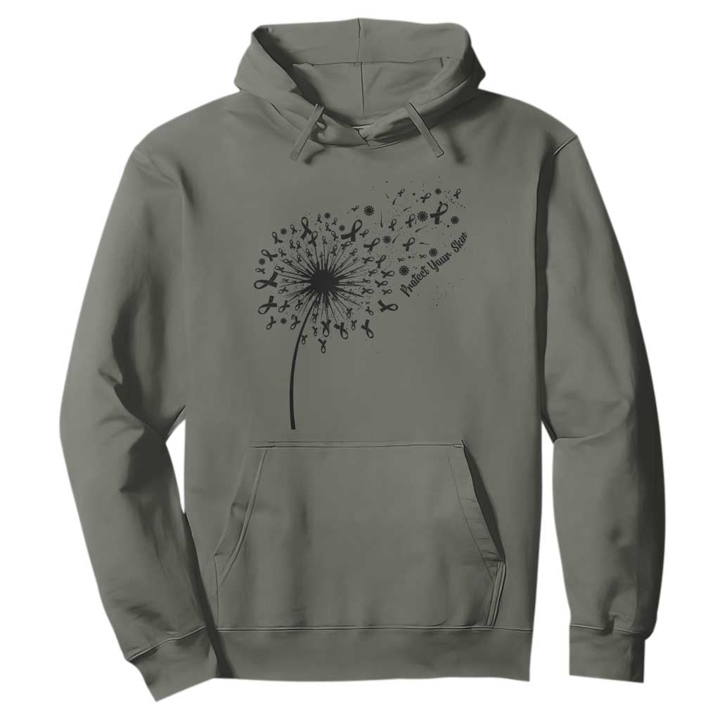 Protect Your Skin Hoodie Melanoma Support Dandelion Gift