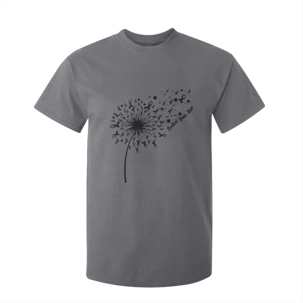Protect Your Skin T Shirt For Kid Melanoma Support Dandelion Gift