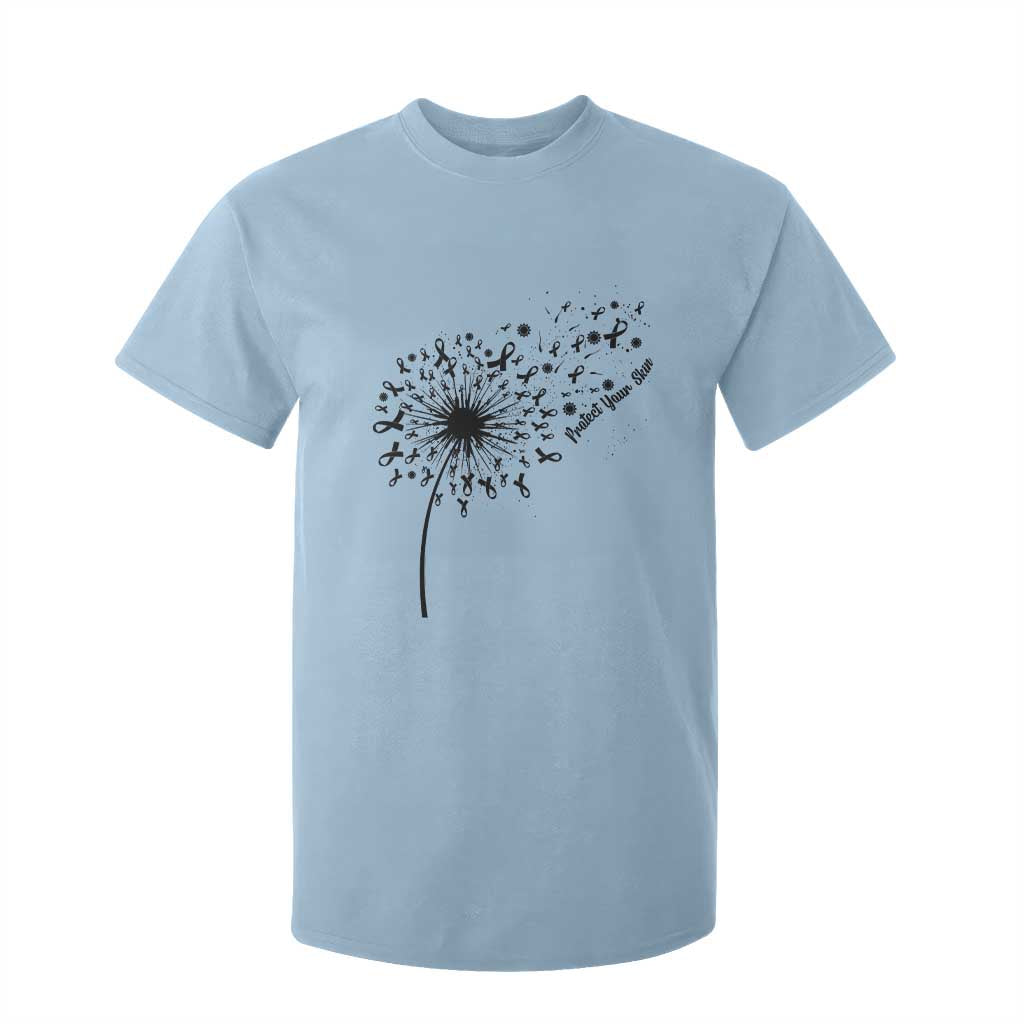 Protect Your Skin T Shirt For Kid Melanoma Support Dandelion Gift