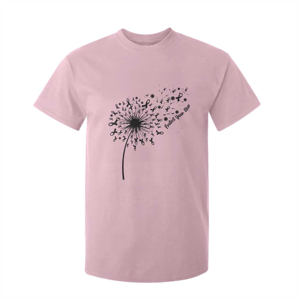 Protect Your Skin T Shirt For Kid Melanoma Support Dandelion Gift