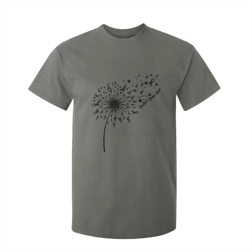 Protect Your Skin T Shirt For Kid Melanoma Support Dandelion Gift