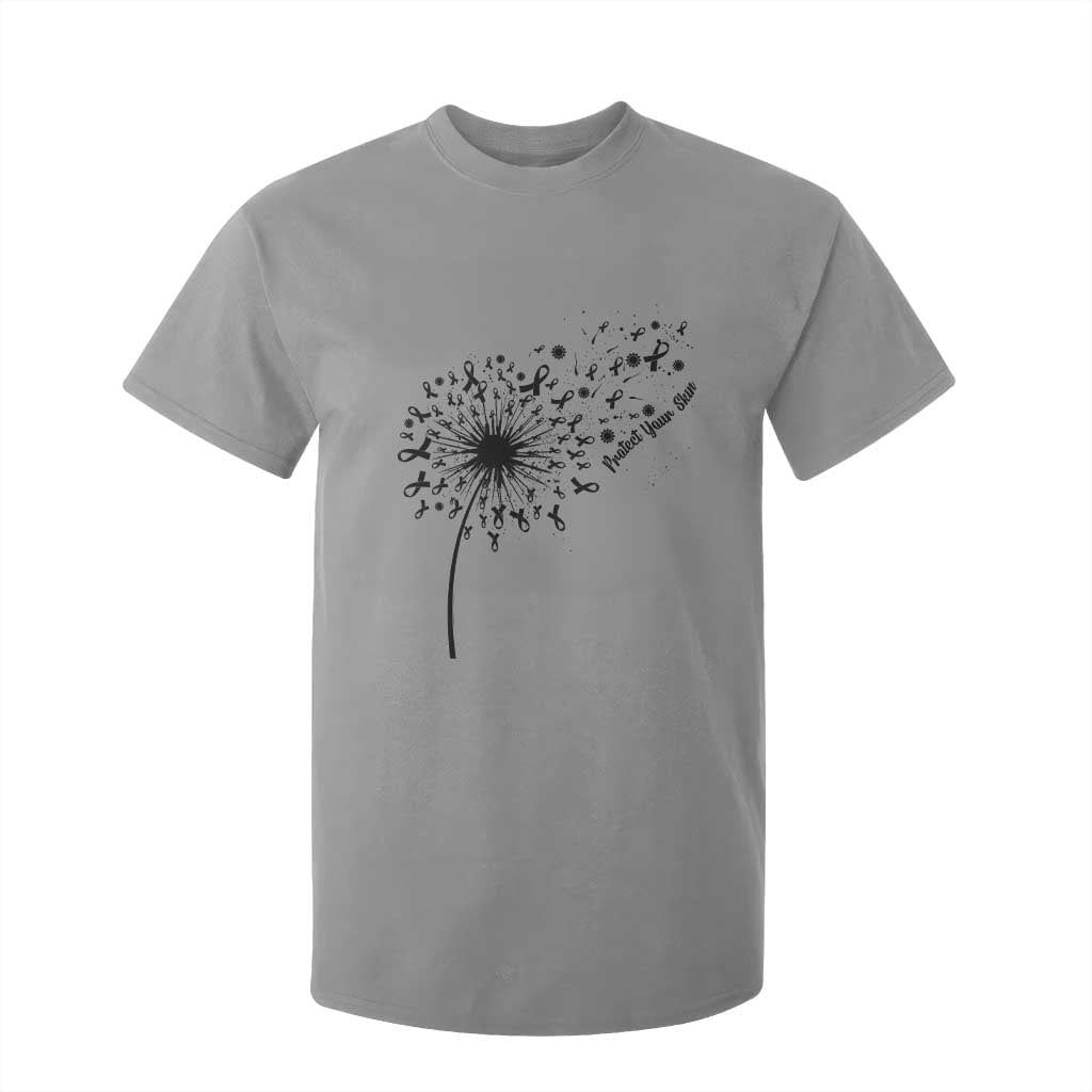 Protect Your Skin T Shirt For Kid Melanoma Support Dandelion Gift