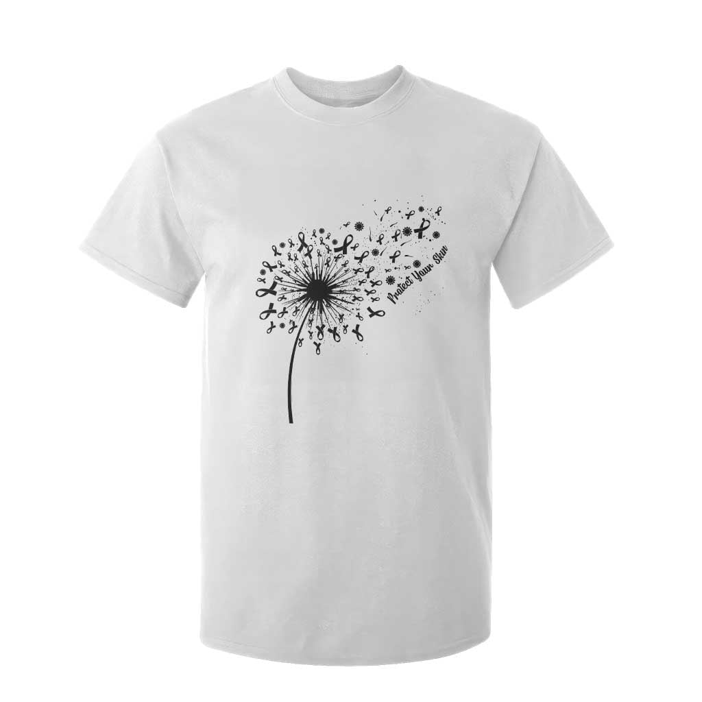 Protect Your Skin T Shirt For Kid Melanoma Support Dandelion Gift