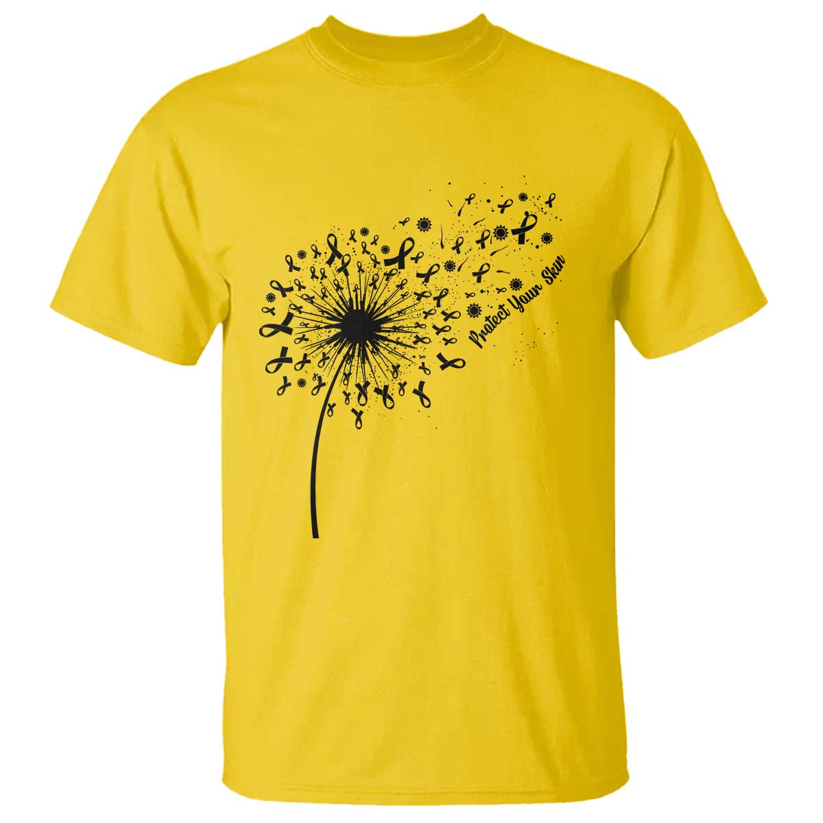 Protect Your Skin T Shirt Melanoma Support Dandelion Gift