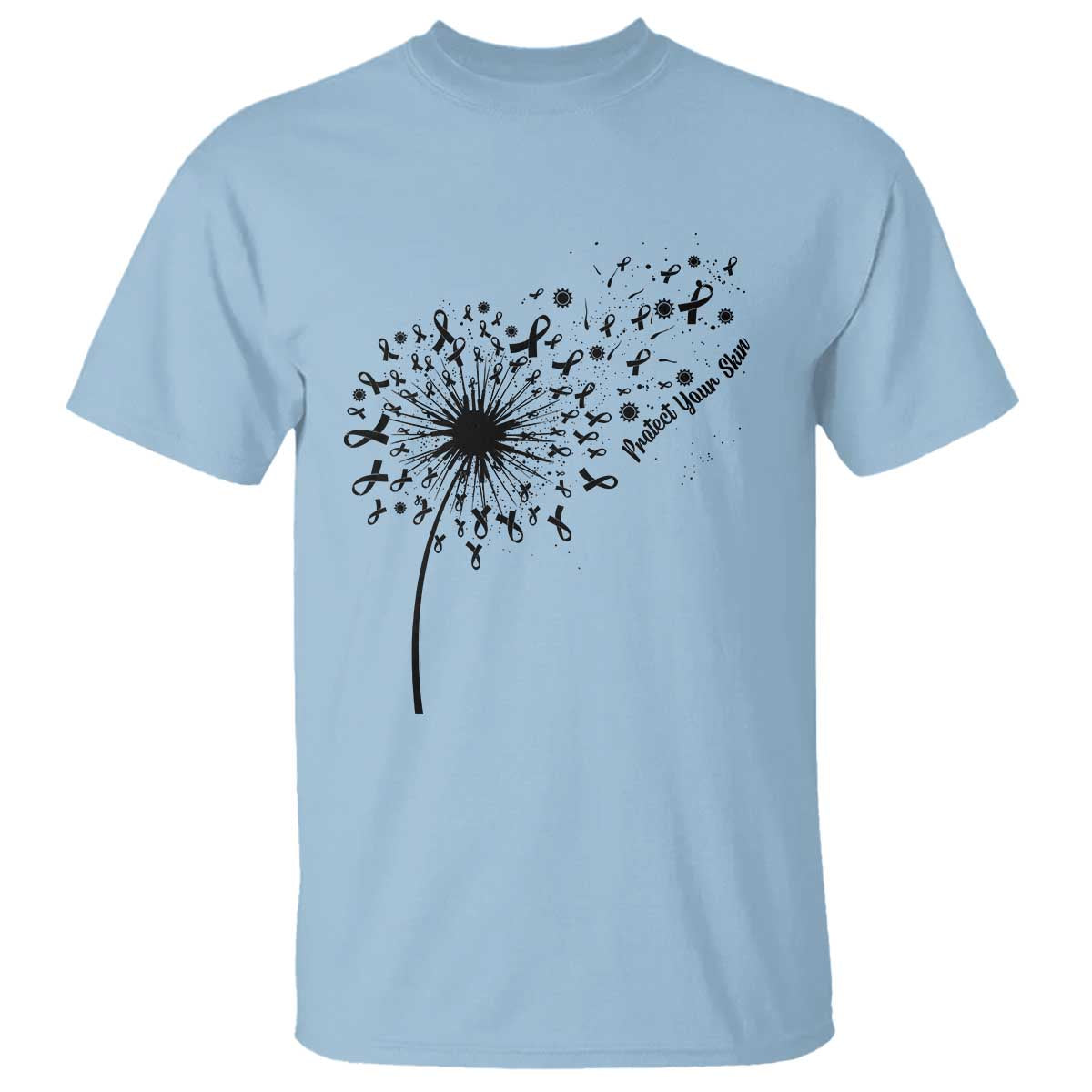 Protect Your Skin T Shirt Melanoma Support Dandelion Gift