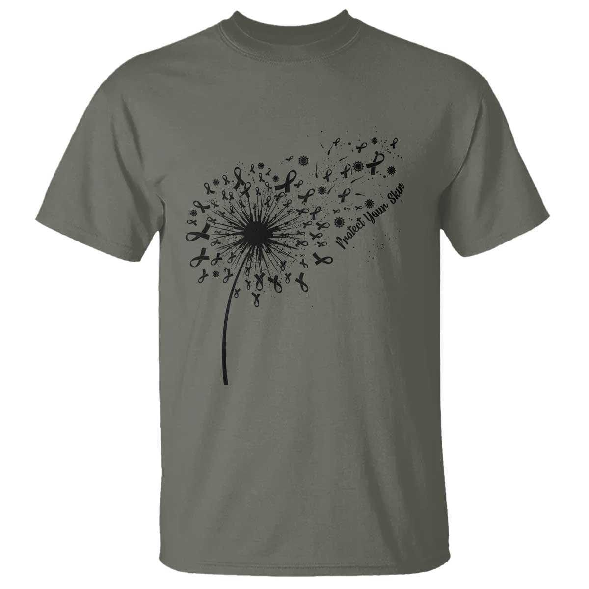 Protect Your Skin T Shirt Melanoma Support Dandelion Gift