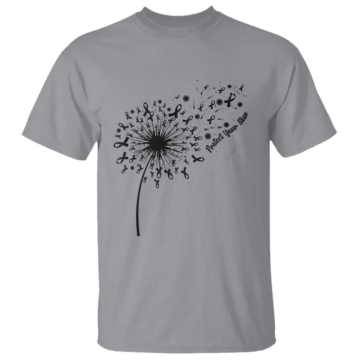 Protect Your Skin T Shirt Melanoma Support Dandelion Gift