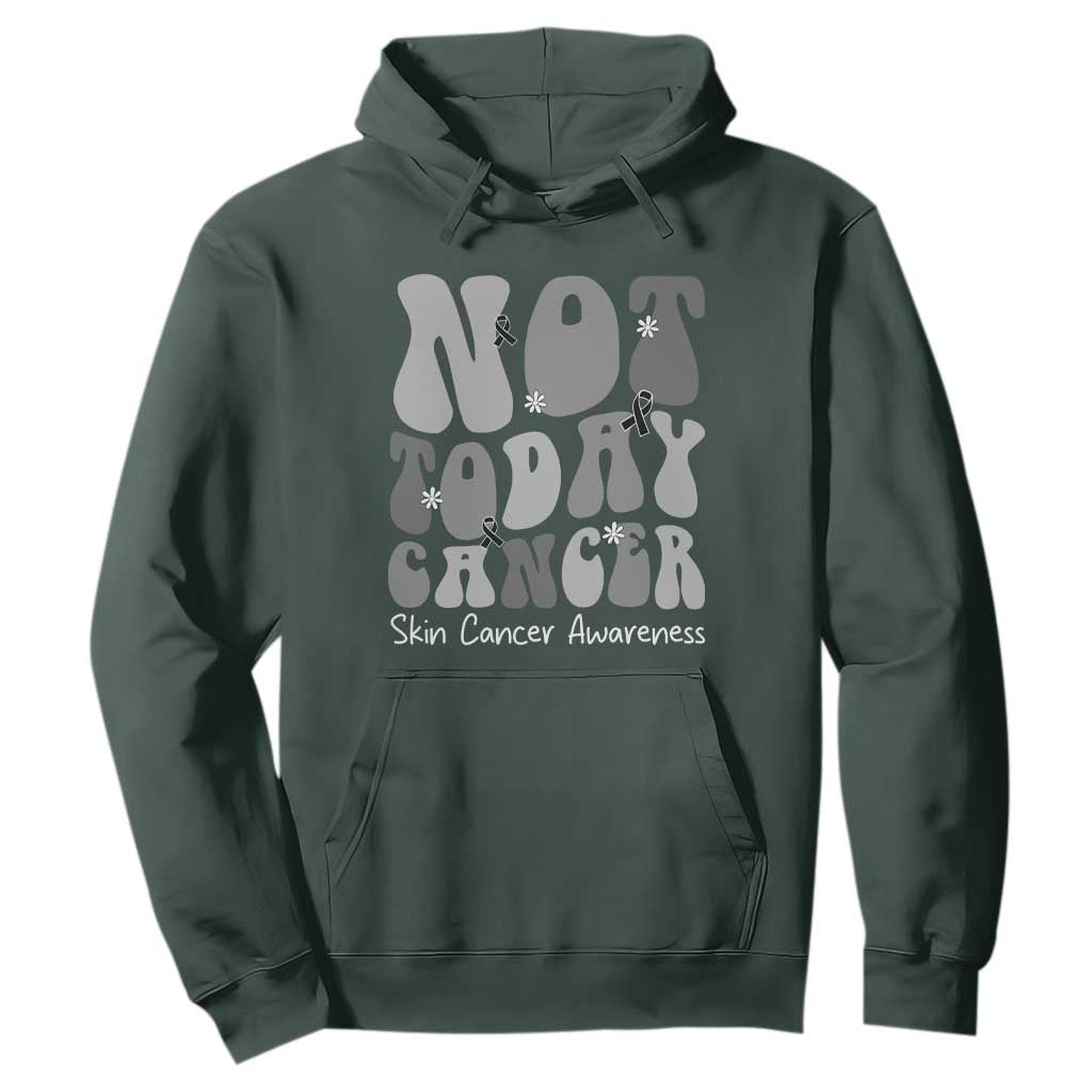 Not Today Melanoma Warrior Skeleton Cancer Fighter Hoodie