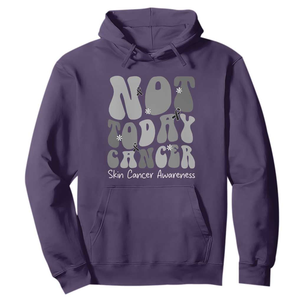 Not Today Melanoma Warrior Skeleton Cancer Fighter Hoodie