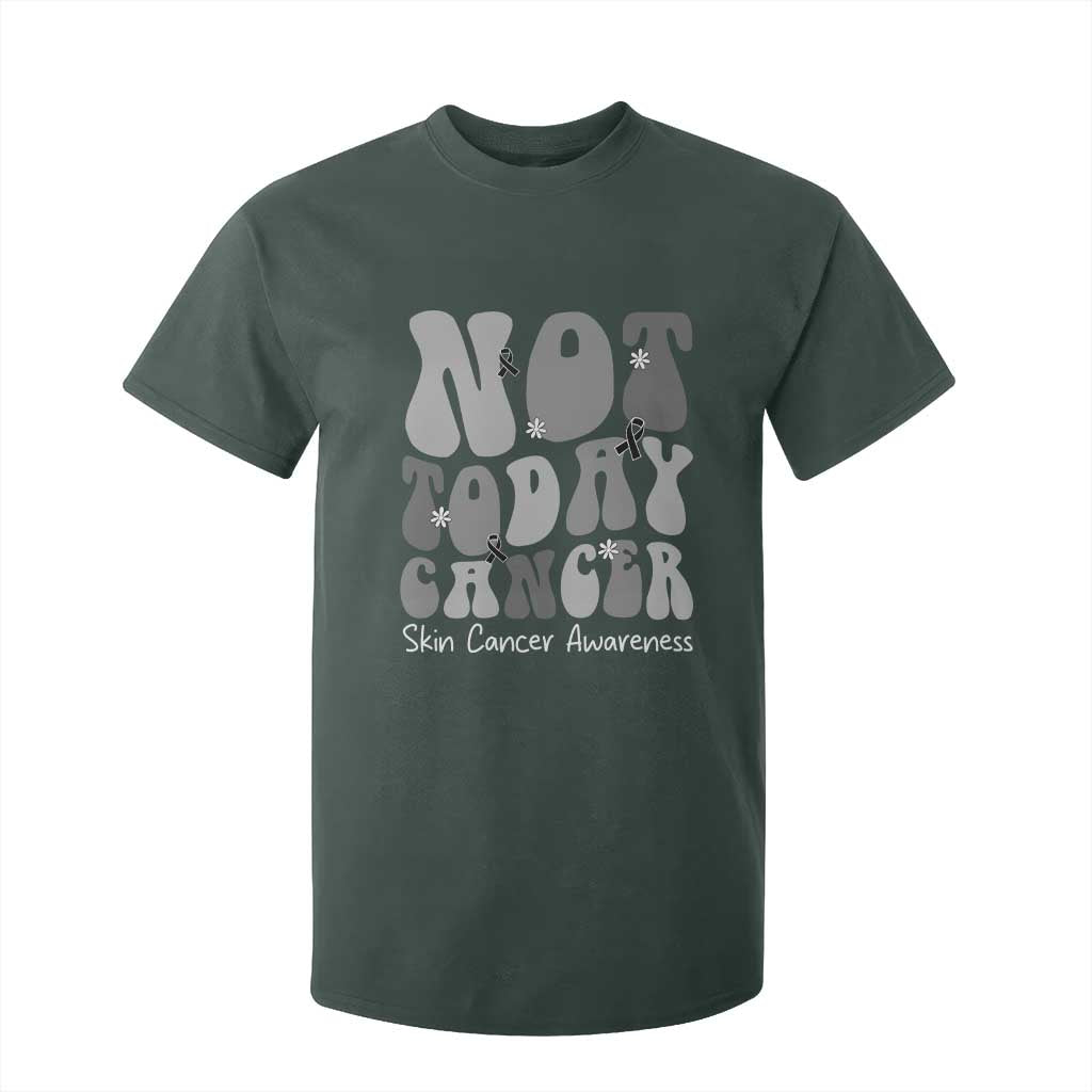 Not Today Melanoma Warrior Skeleton Cancer Fighter T Shirt For Kid