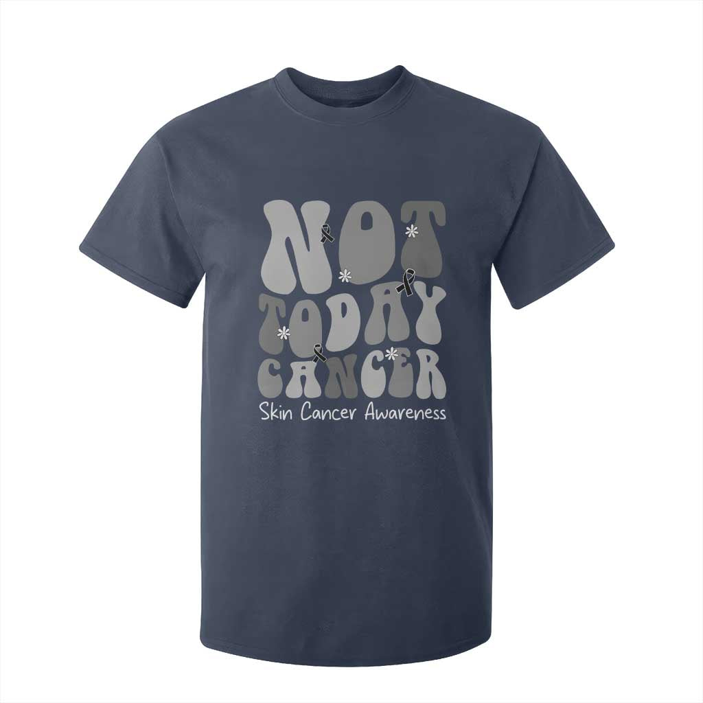 Not Today Melanoma Warrior Skeleton Cancer Fighter T Shirt For Kid