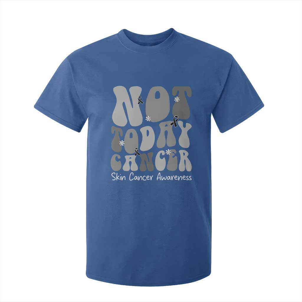 Not Today Melanoma Warrior Skeleton Cancer Fighter T Shirt For Kid