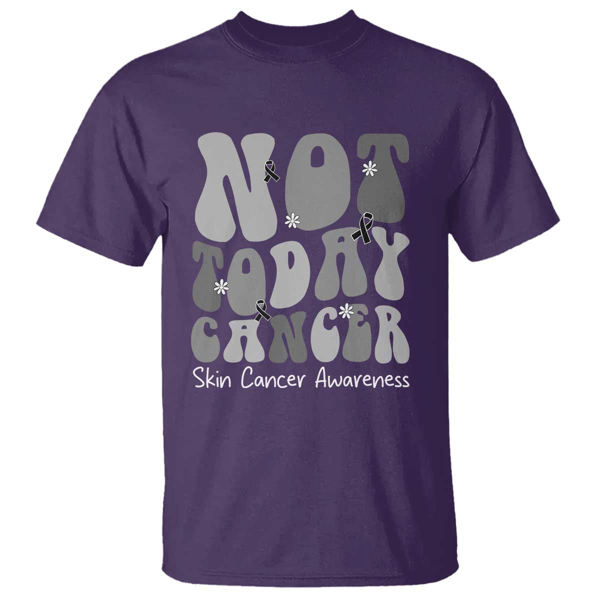 Not Today Melanoma Warrior Skeleton Cancer Fighter T Shirt