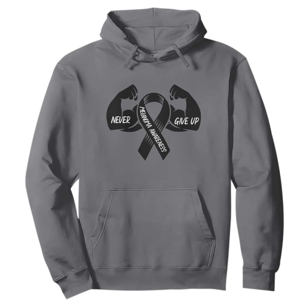 Melanoma Warrior Hoodie Never Give Up
