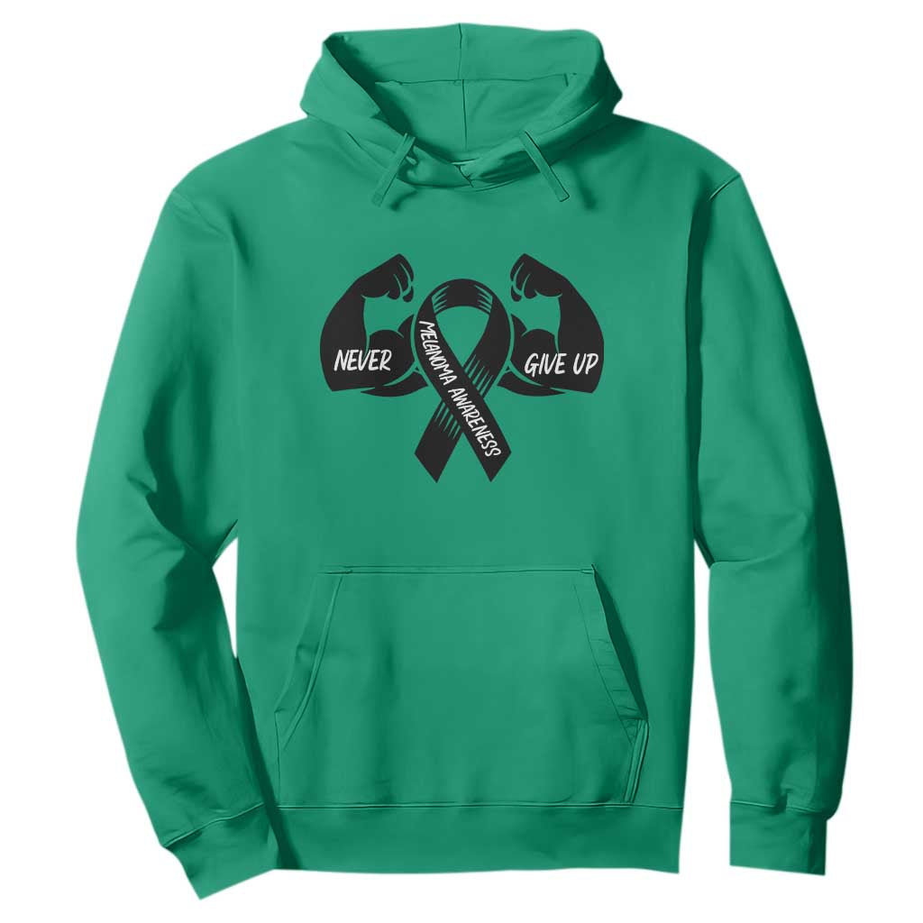 Melanoma Warrior Hoodie Never Give Up