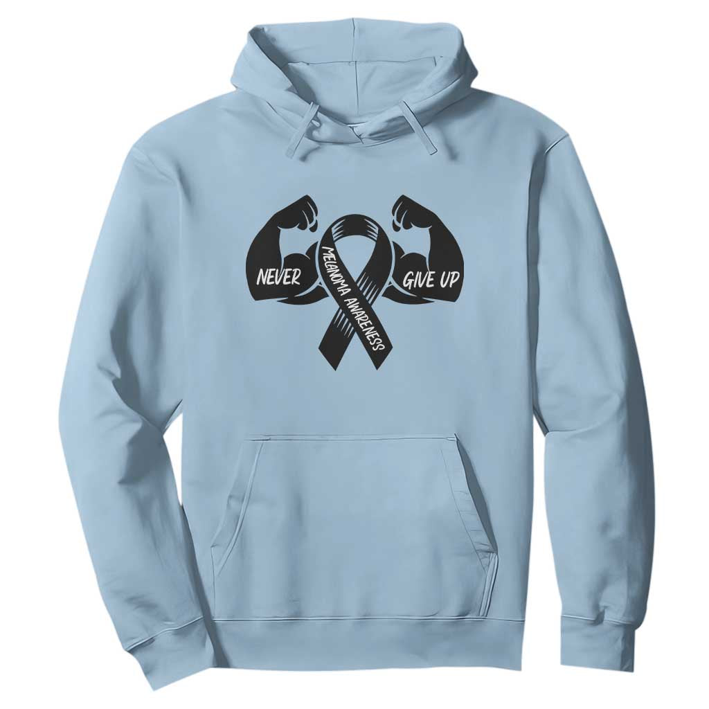 Melanoma Warrior Hoodie Never Give Up