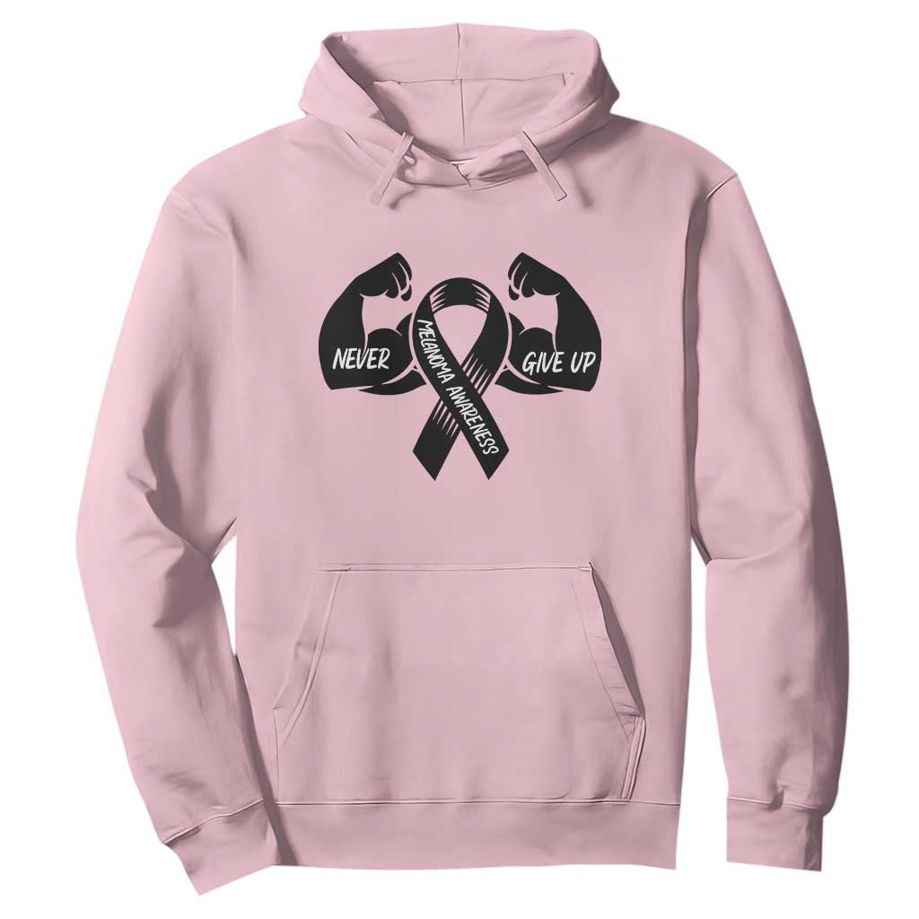 Melanoma Warrior Hoodie Never Give Up