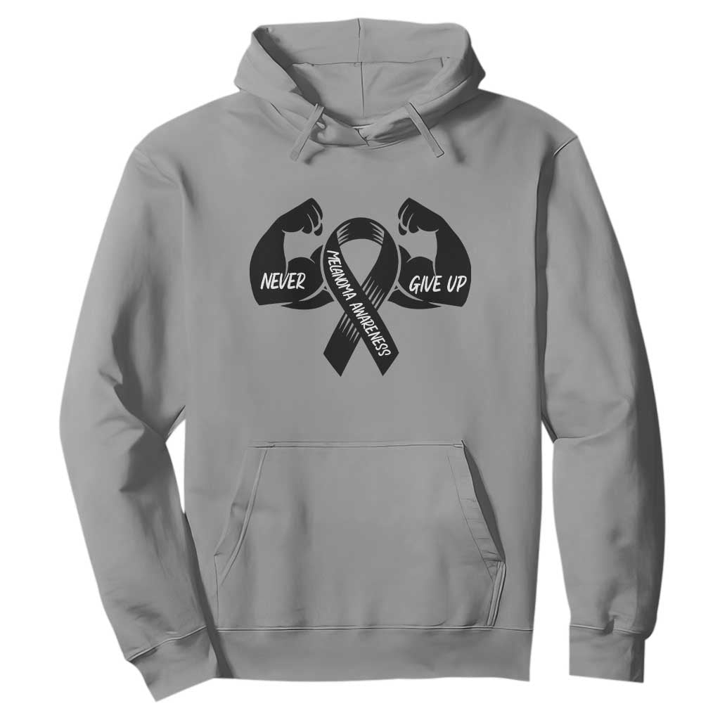 Melanoma Warrior Hoodie Never Give Up