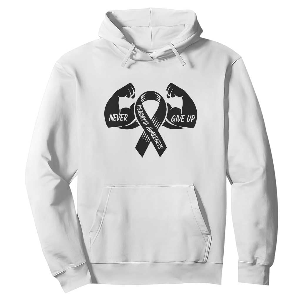 Melanoma Warrior Hoodie Never Give Up