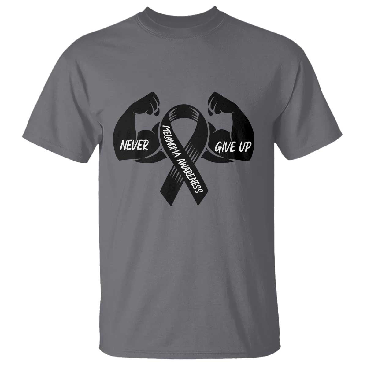 Melanoma Warrior T Shirt Never Give Up
