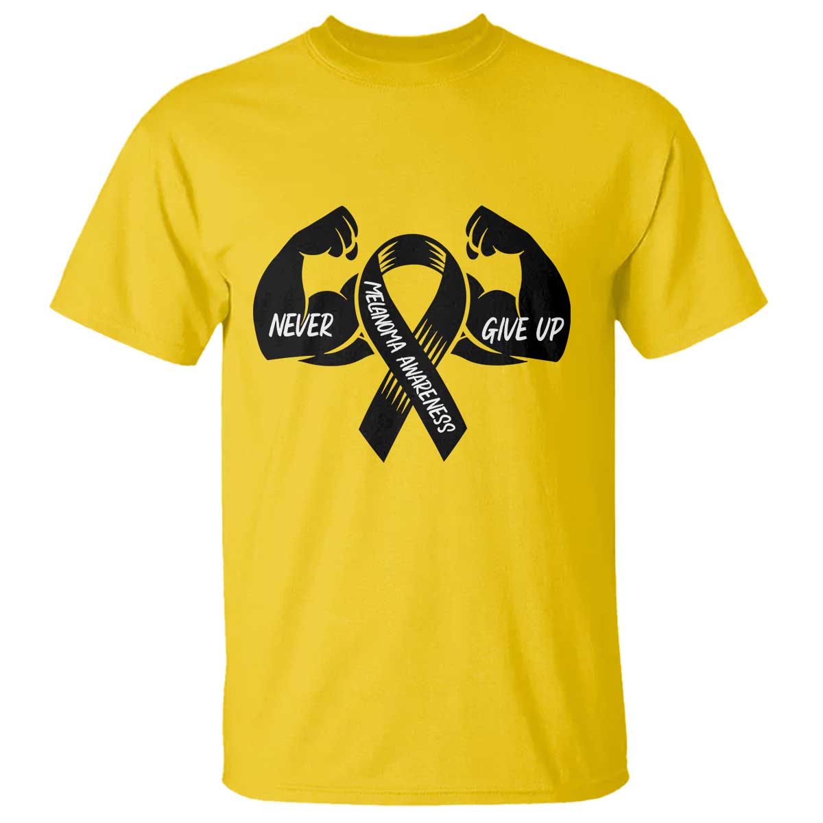 Melanoma Warrior T Shirt Never Give Up