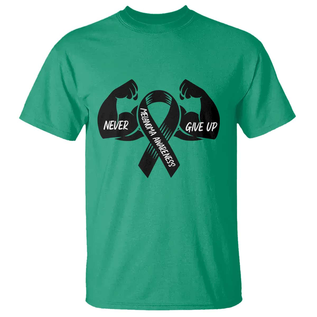 Melanoma Warrior T Shirt Never Give Up