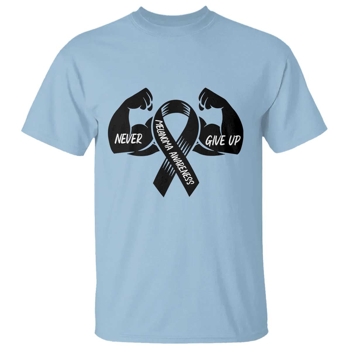 Melanoma Warrior T Shirt Never Give Up