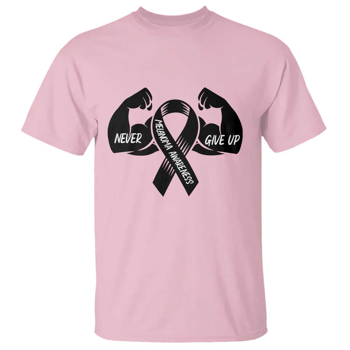 Melanoma Warrior T Shirt Never Give Up