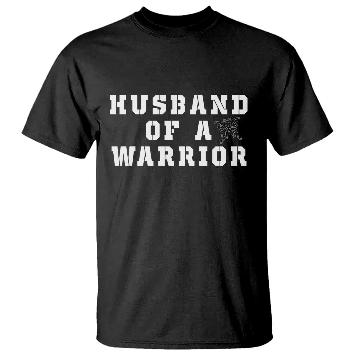 Husband Of A Warrior T Shirt Melanoma Wife Support