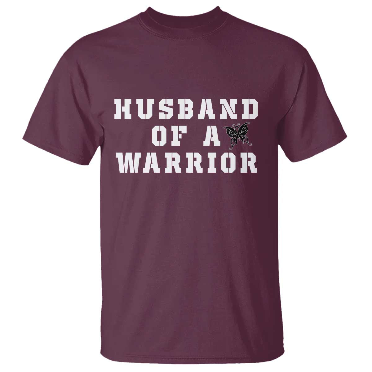 Husband Of A Warrior T Shirt Melanoma Wife Support