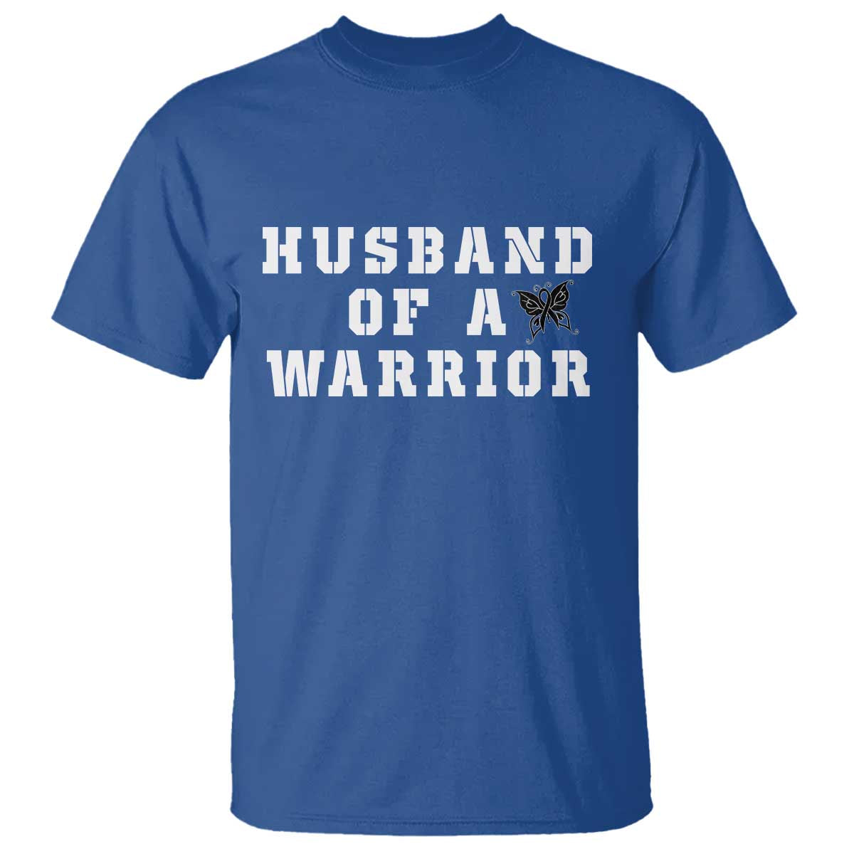 Husband Of A Warrior T Shirt Melanoma Wife Support