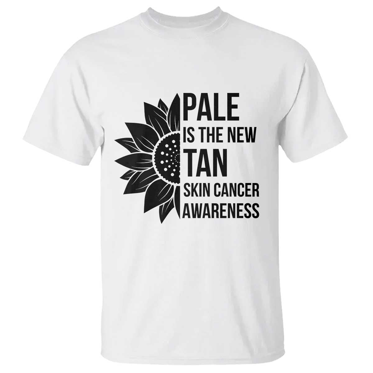 Skin Cancer Survivor Warrior T Shirt Pale Is The New Tan