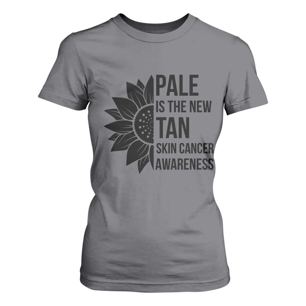 Skin Cancer Survivor Warrior T Shirt For Women Pale Is The New Tan