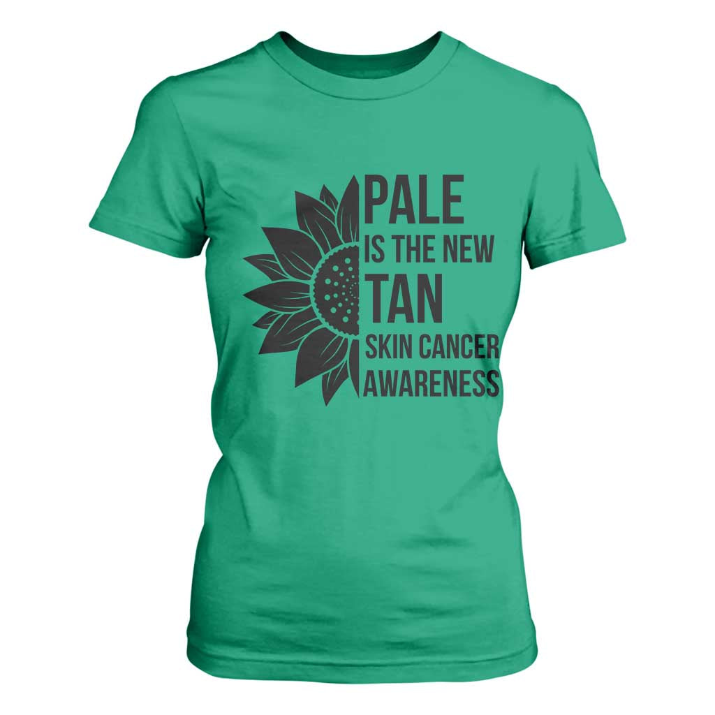 Skin Cancer Survivor Warrior T Shirt For Women Pale Is The New Tan