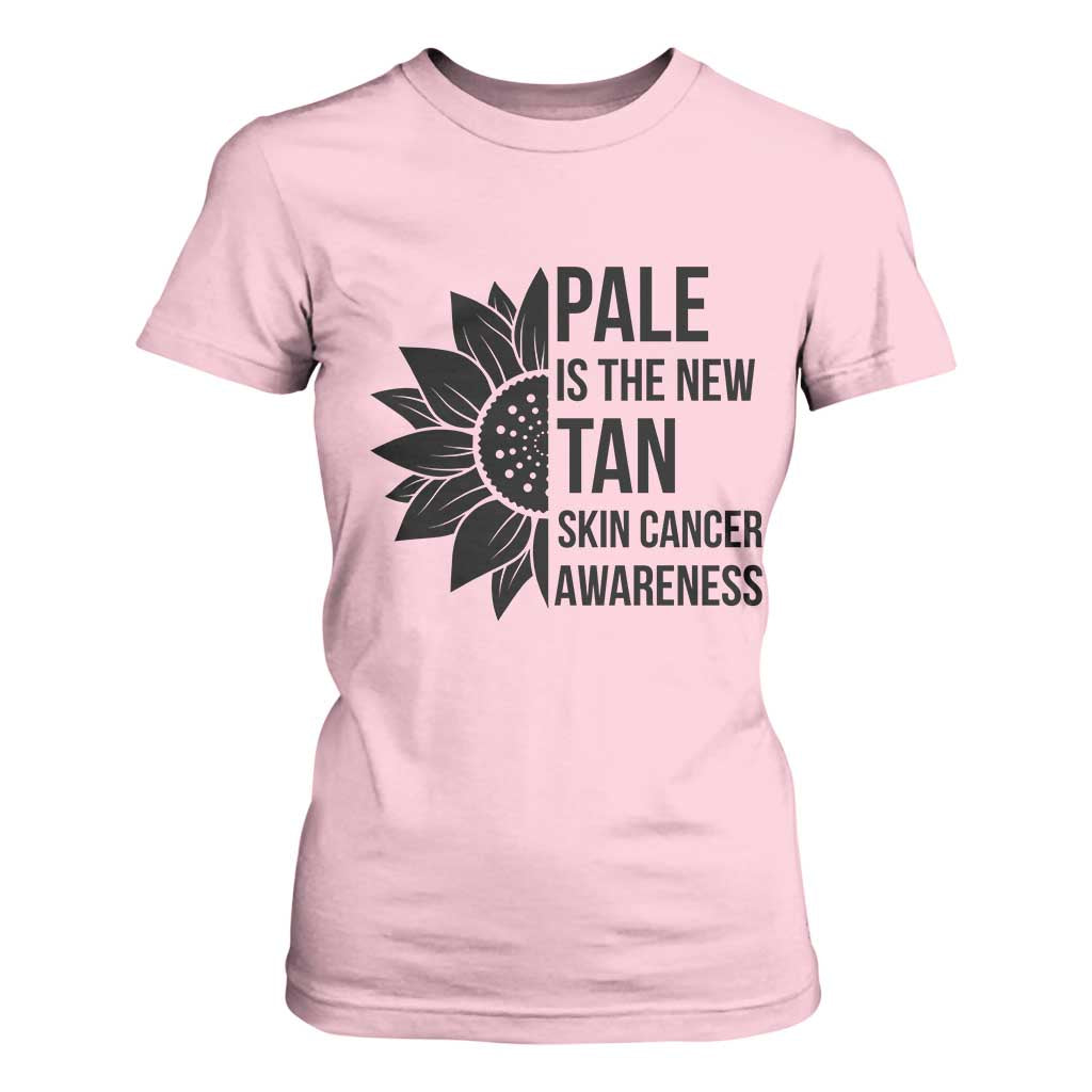 Skin Cancer Survivor Warrior T Shirt For Women Pale Is The New Tan