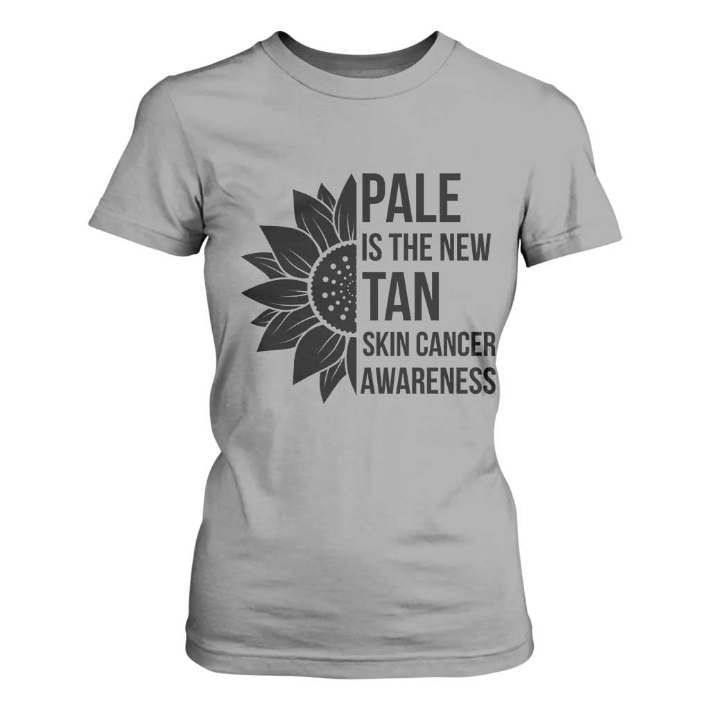 Skin Cancer Survivor Warrior T Shirt For Women Pale Is The New Tan