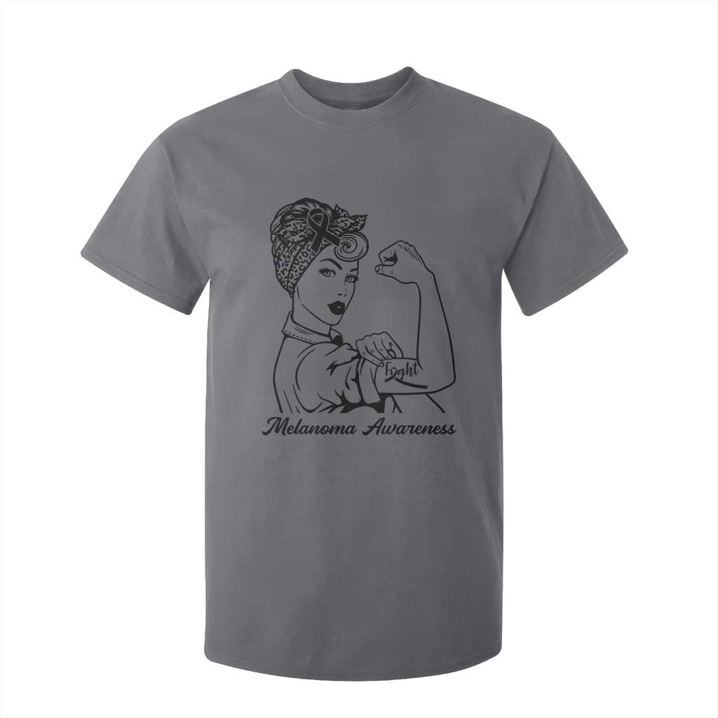Melanoma Support Strong Woman T Shirt For Kid Feminist Warrior