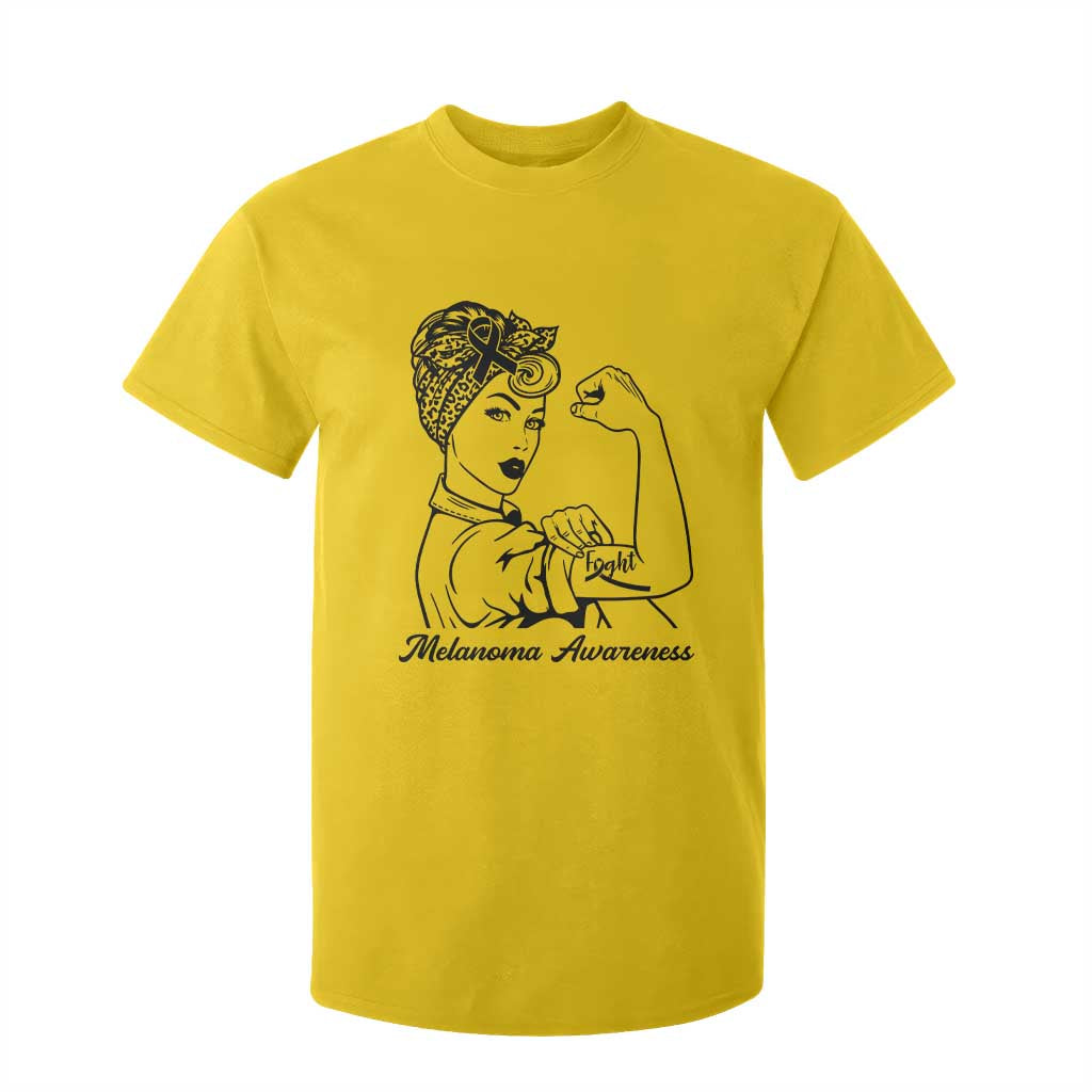Melanoma Support Strong Woman T Shirt For Kid Feminist Warrior