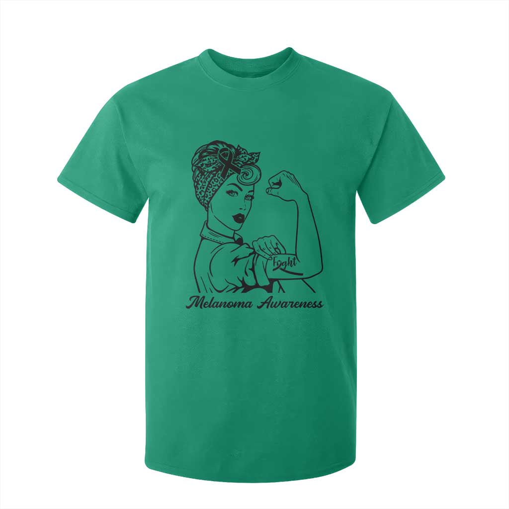 Melanoma Support Strong Woman T Shirt For Kid Feminist Warrior