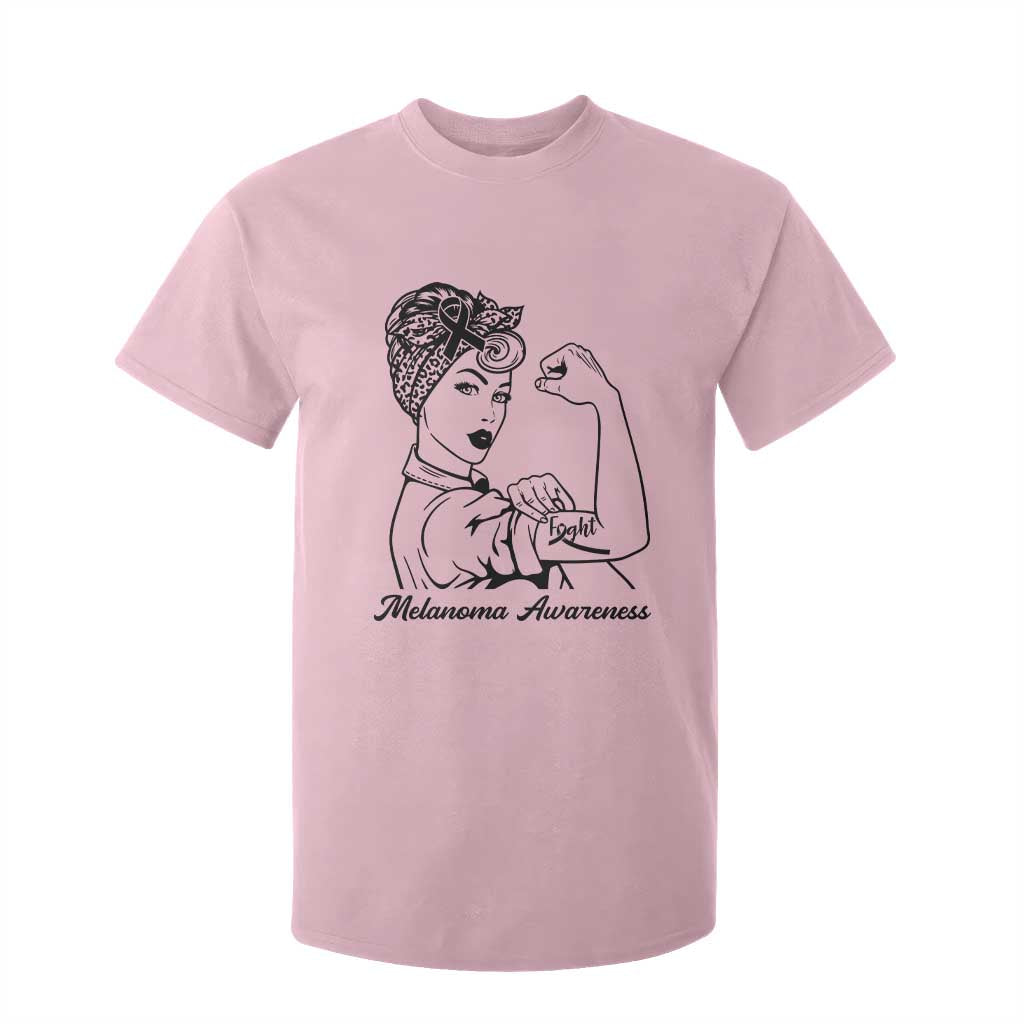 Melanoma Support Strong Woman T Shirt For Kid Feminist Warrior