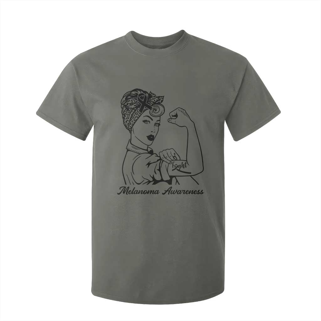 Melanoma Support Strong Woman T Shirt For Kid Feminist Warrior