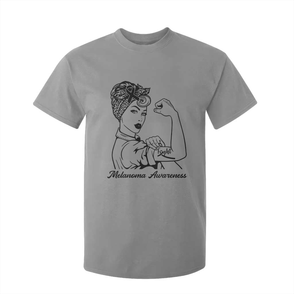 Melanoma Support Strong Woman T Shirt For Kid Feminist Warrior