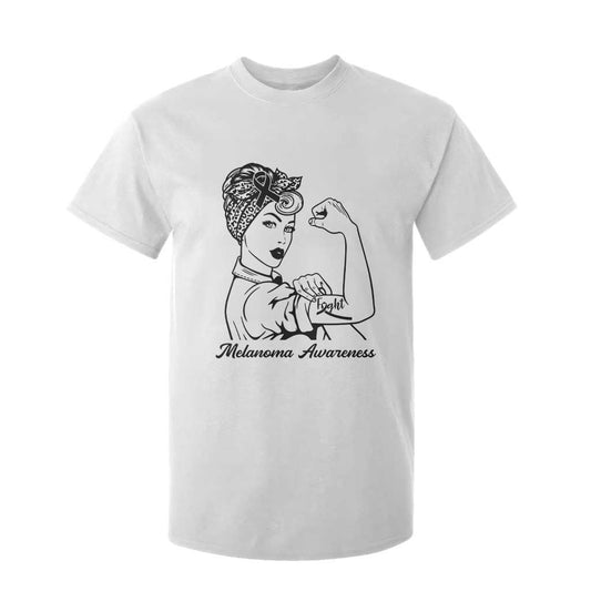 Melanoma Support Strong Woman T Shirt For Kid Feminist Warrior