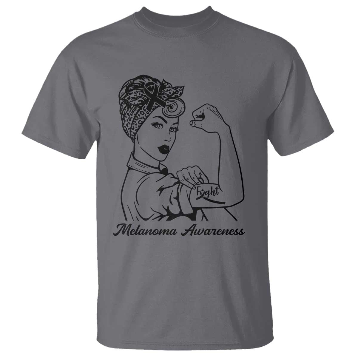Melanoma Support Strong Woman T Shirt Feminist Warrior