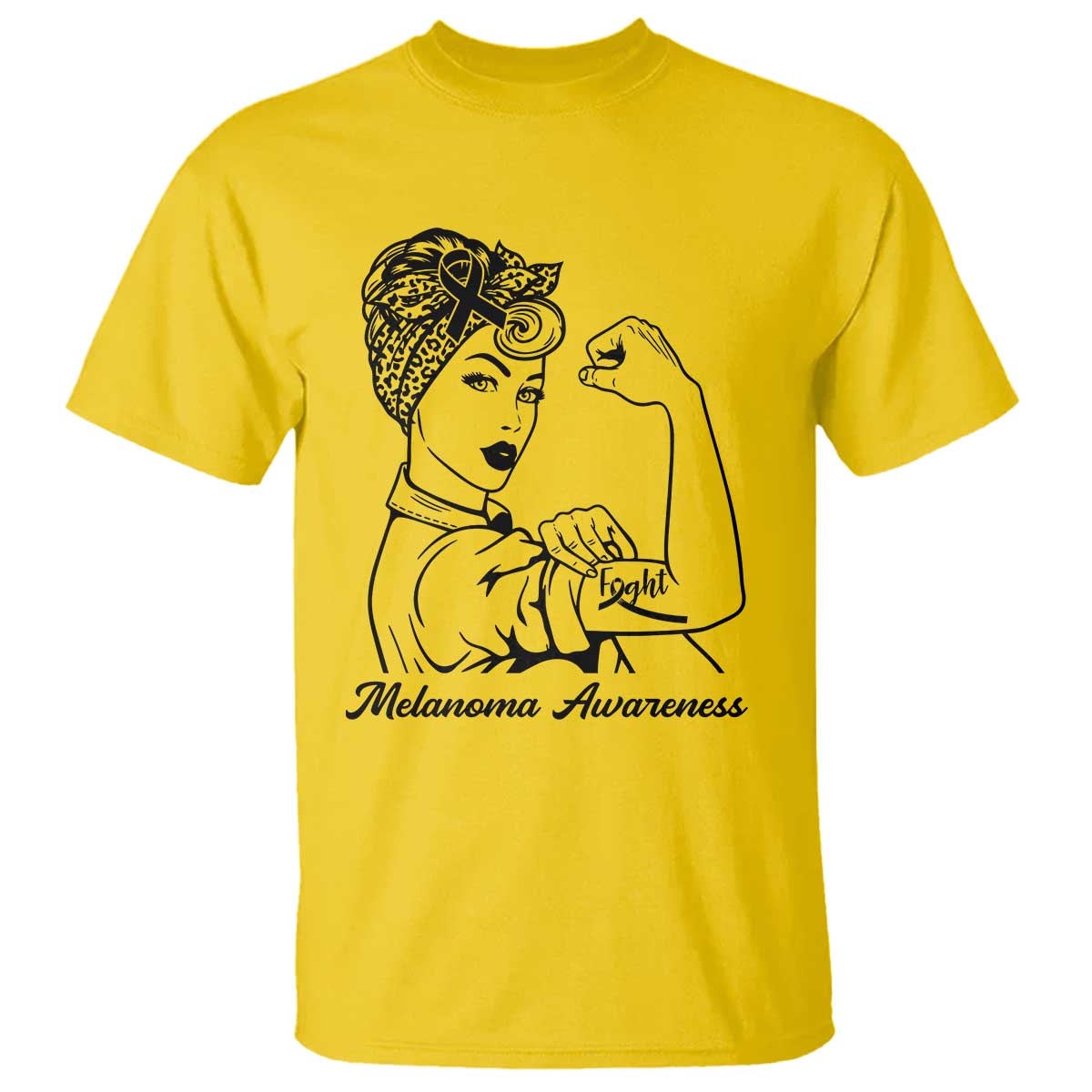 Melanoma Support Strong Woman T Shirt Feminist Warrior