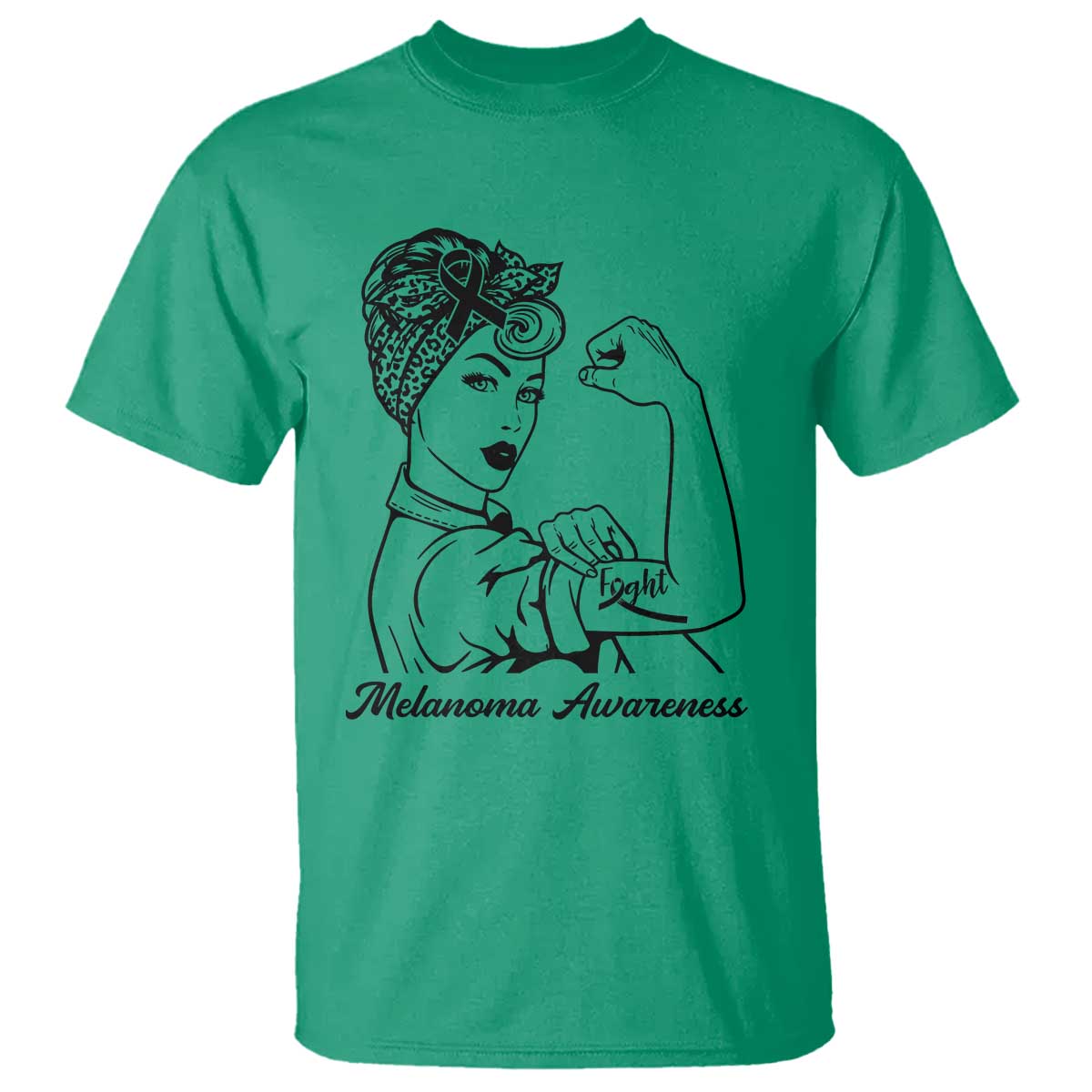 Melanoma Support Strong Woman T Shirt Feminist Warrior