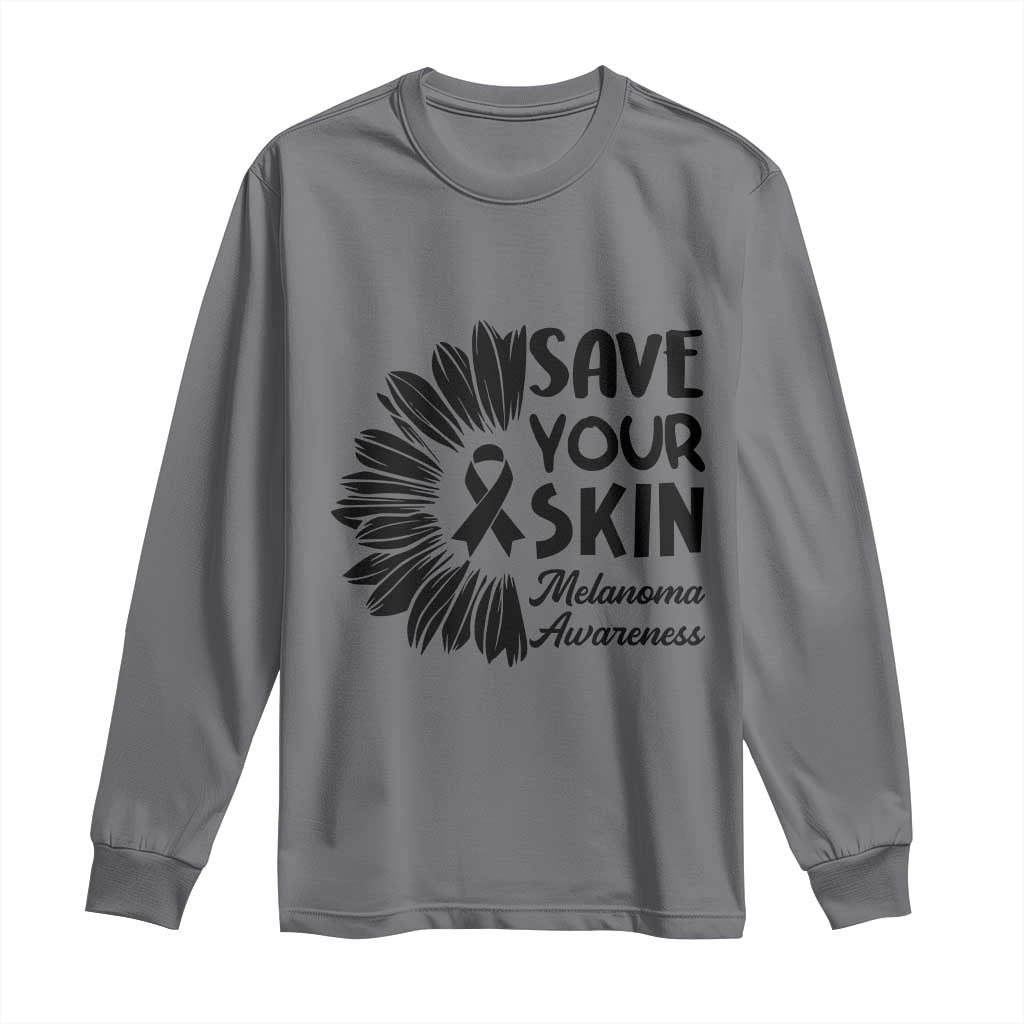 Skin Cancer Fighter Long Sleeve Shirt Save Your Skin