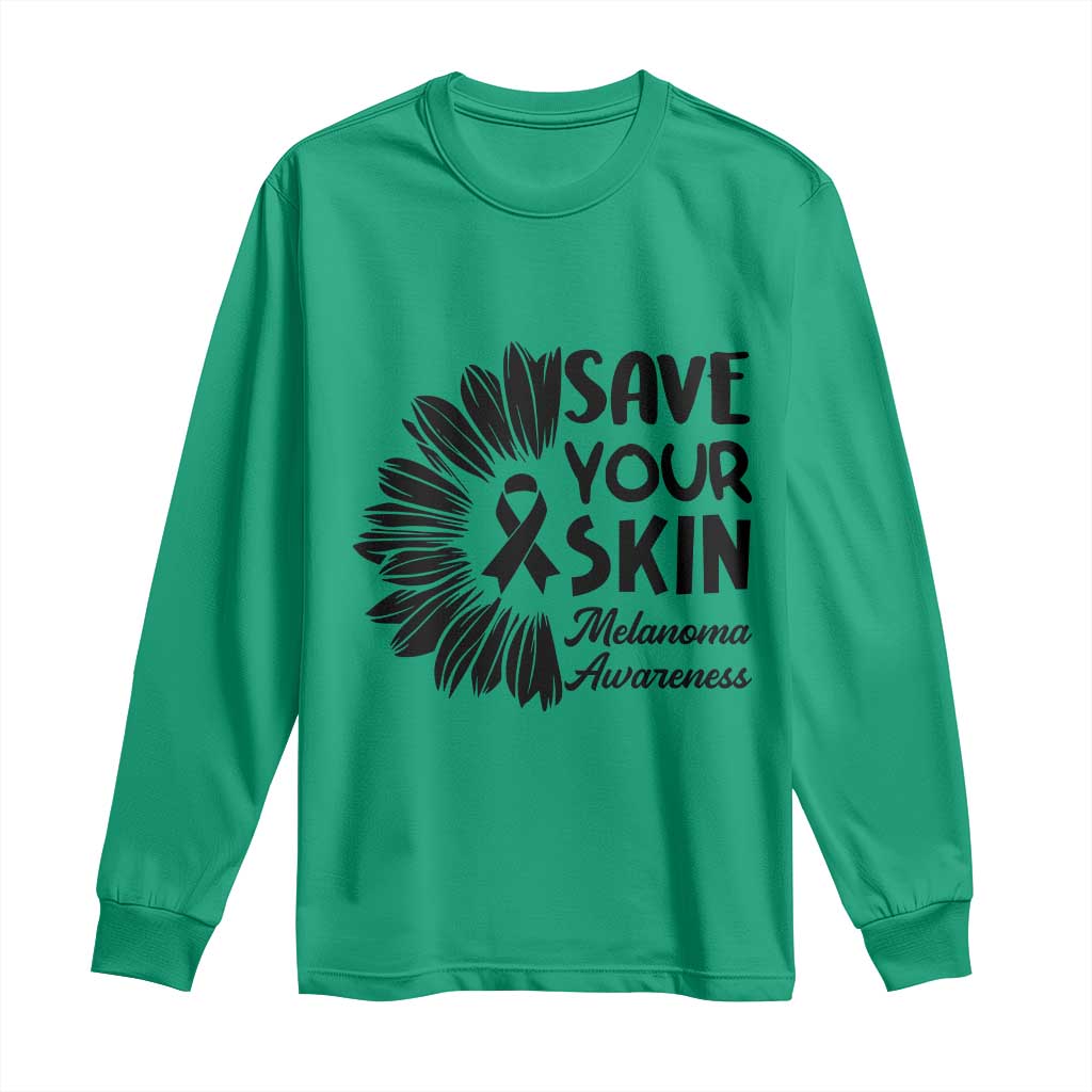 Skin Cancer Fighter Long Sleeve Shirt Save Your Skin