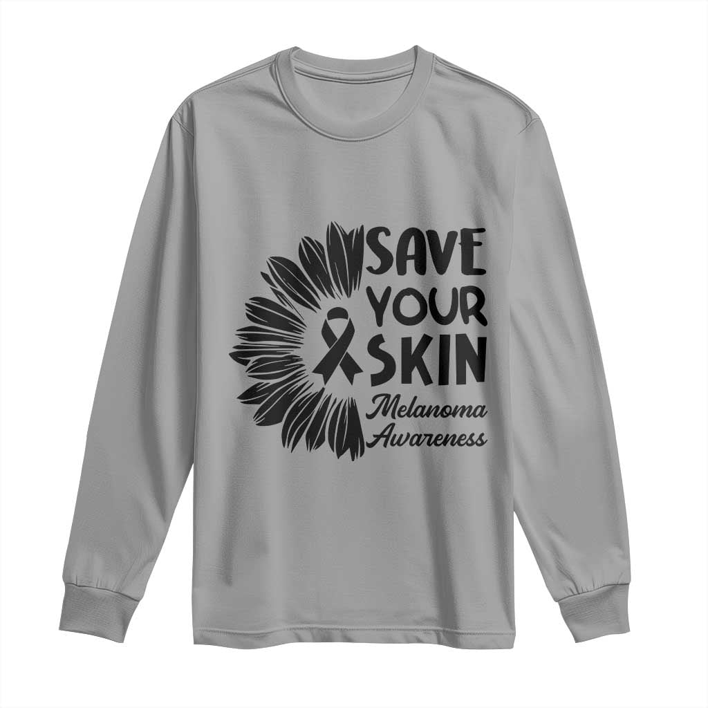 Skin Cancer Fighter Long Sleeve Shirt Save Your Skin
